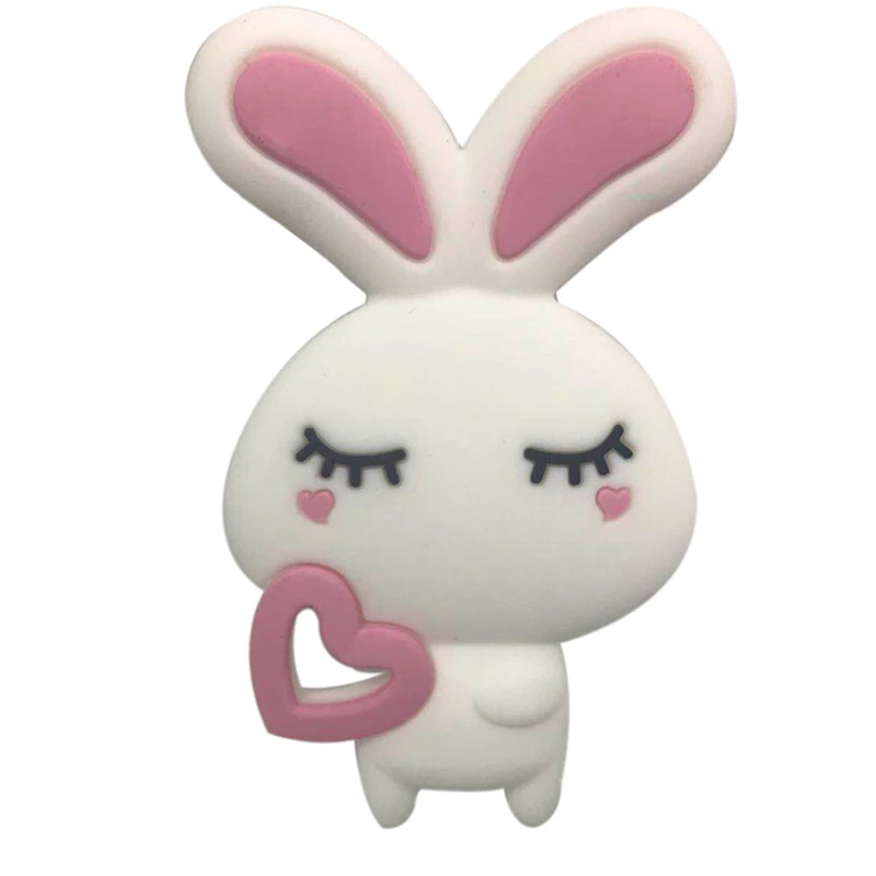 Безопасные Мультяшные Детские зубные кольца без бисфенола А с милым рисунком