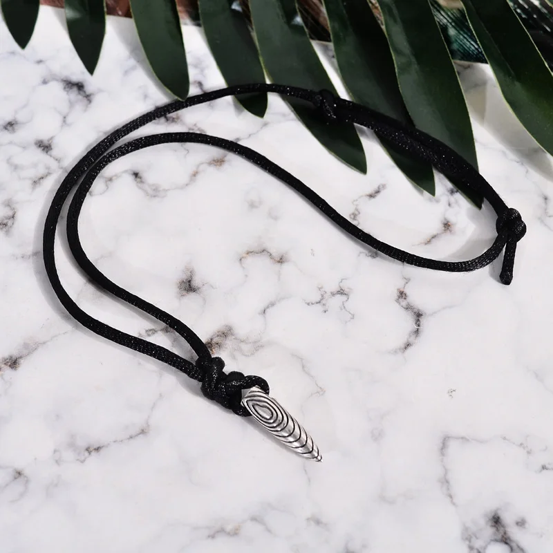 Черная веревка YUN RUO 2020 кулон в виде пули ожерелье для мужчин ювелирные изделия из