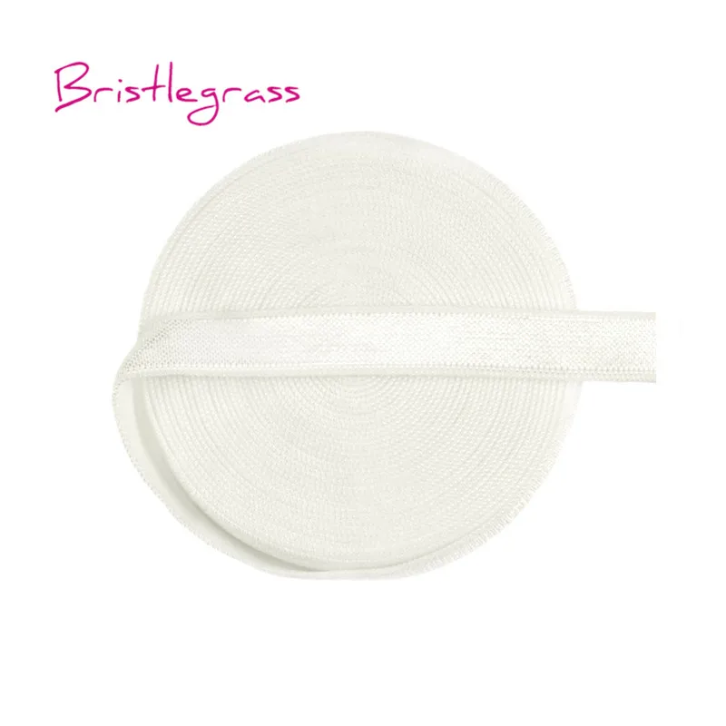 BRISTLEGRASS 5 Ярд 3/" 10 мм твердые блестящие не откидные эластичные спандекс атласная лента бюстгальтер ремень платье с повязкой кружевной отделкой DIY шитье