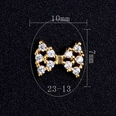 13 Новинка, 10 шт., 3D, сплав, циркон, украшение для ногтей, роскошный, циркон, кристалл, кисточка, ногти, ювелирное изделие, высший уровень, для ногтей, красота, амулеты - Цвет: 13