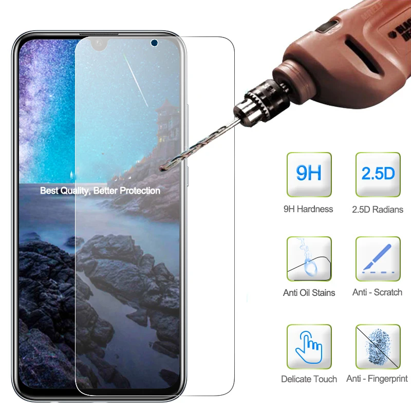2 шт смартфон 9H закаленное стекло для Huawei Honor 10 Lite 10lite защитная пленка экрана чехол