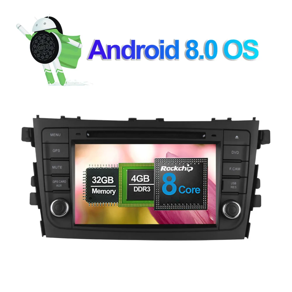 4 Гб ROM Android 8 0 Восьмиядерный автомобильный Радио стерео с gps навигацией для Suzuki