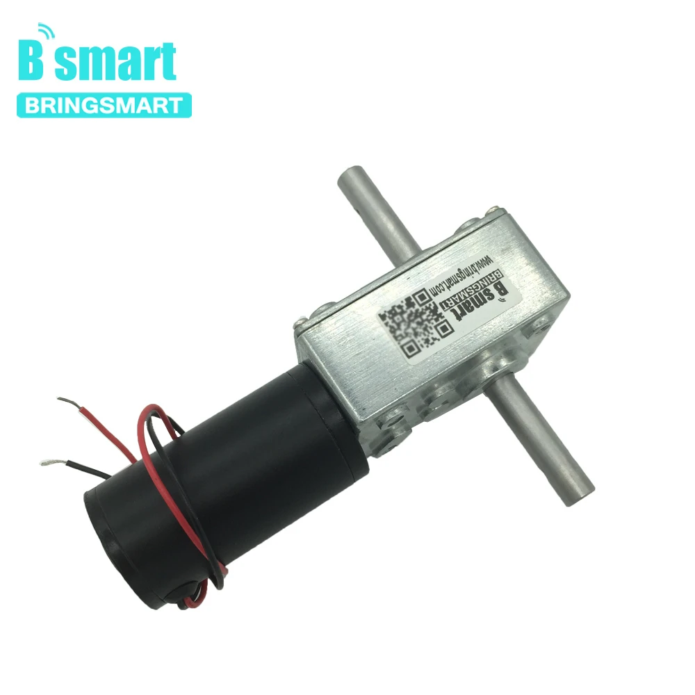 Bringsmart 5840-31zy червячный мотор-редуктор DC 12 В двойной вал мотор 24 в высокий крутящий