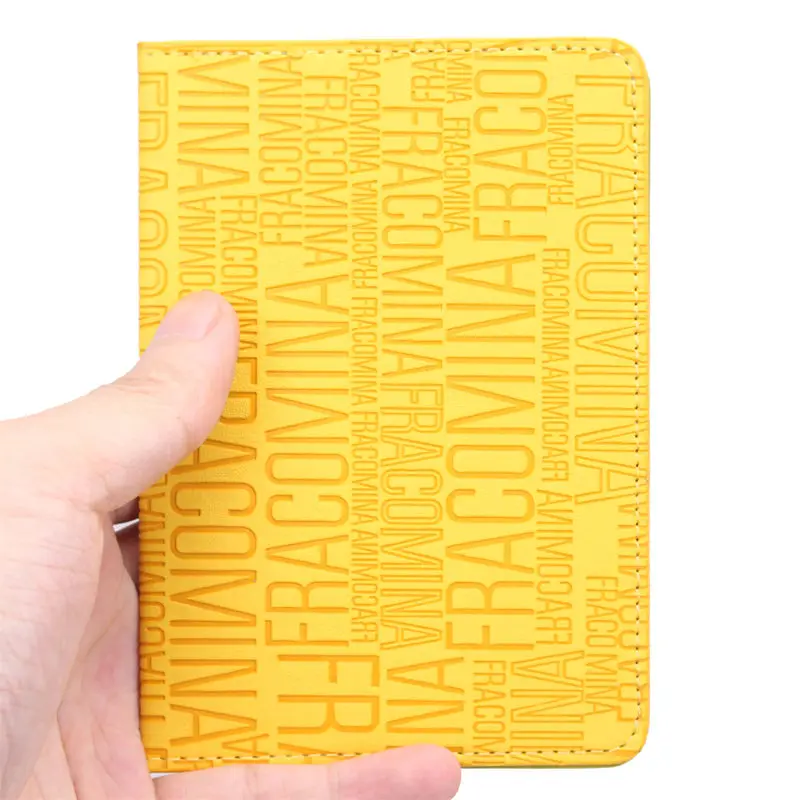 z yellow Лавандовая Обложка для паспорта, Обложка из искусственной кожи, ID карта, Модный Дорожный Чехол для билетов, пакеты, обложки для паспорта, чехол для паспорта - Цвет: z yellow