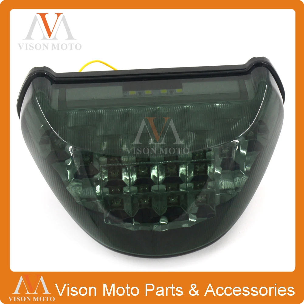 Задний фонарь для мотоцикла стоп сигналы СВЕТОДИОДНАЯ встроенная лампа дымовой