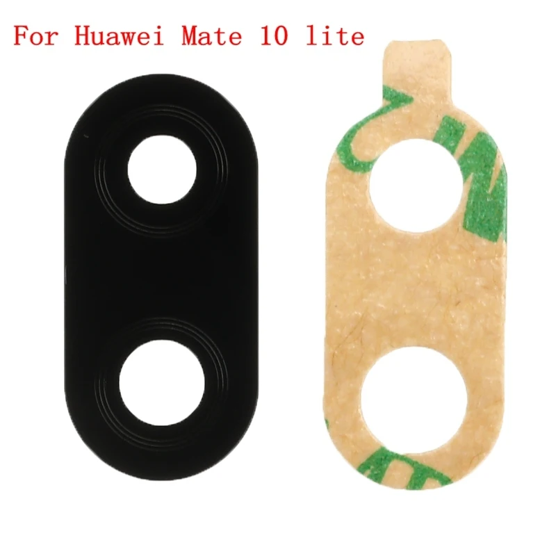 Huawei Mate 10 lite Задняя крышка для объектива камеры для huawei P20/P30/P20/30 lite/pro/G10/Nova 2i/Honor 9i/mate 10/20 lite с клейкой наклейкой - Цвет: Huawei Mate 10 lite