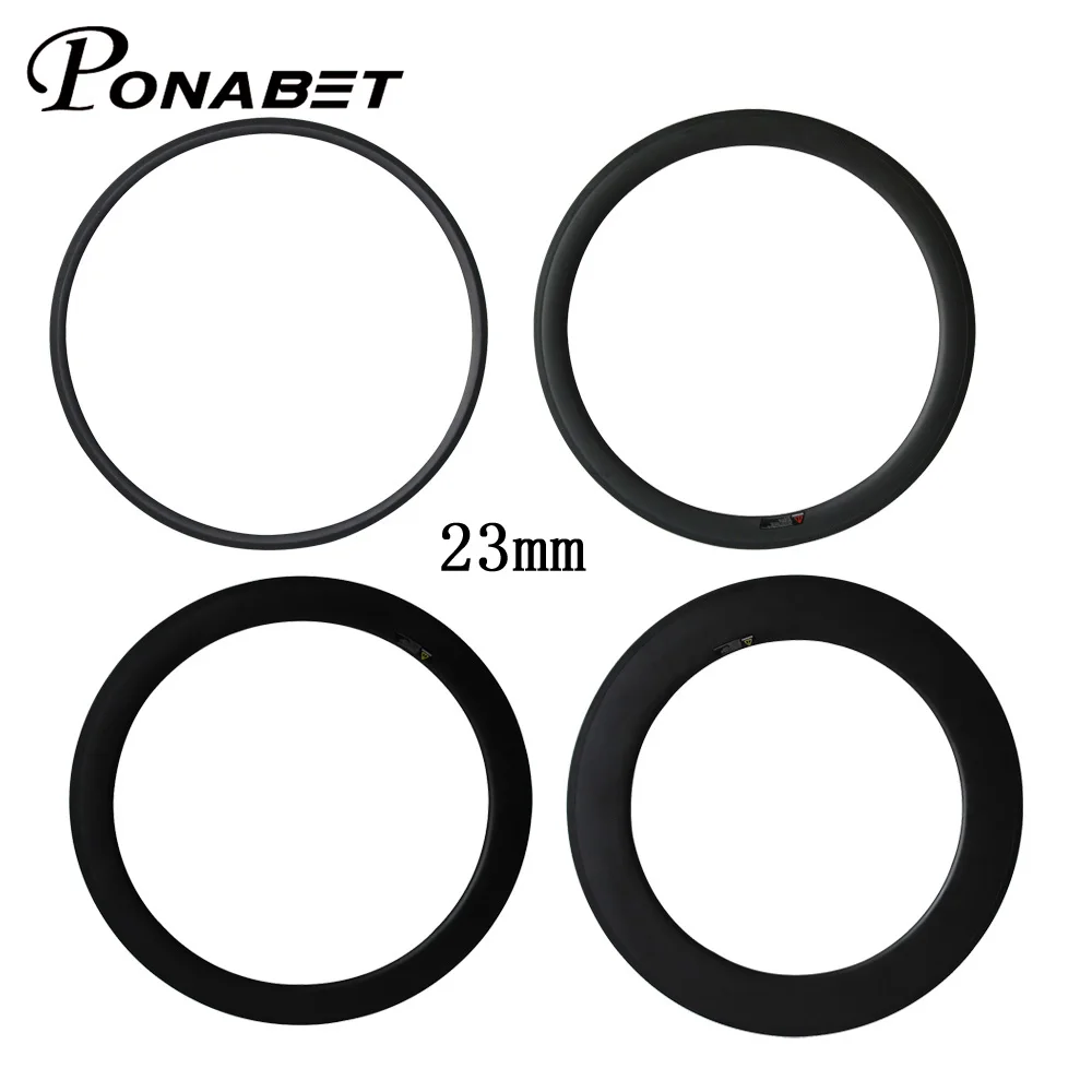 УГЛЕРОДНЫЙ обод PONABET 23 мм ширина 700C 24 мм/38 мм/50 мм/60 мм/88 клинчерная/трубчатые круги