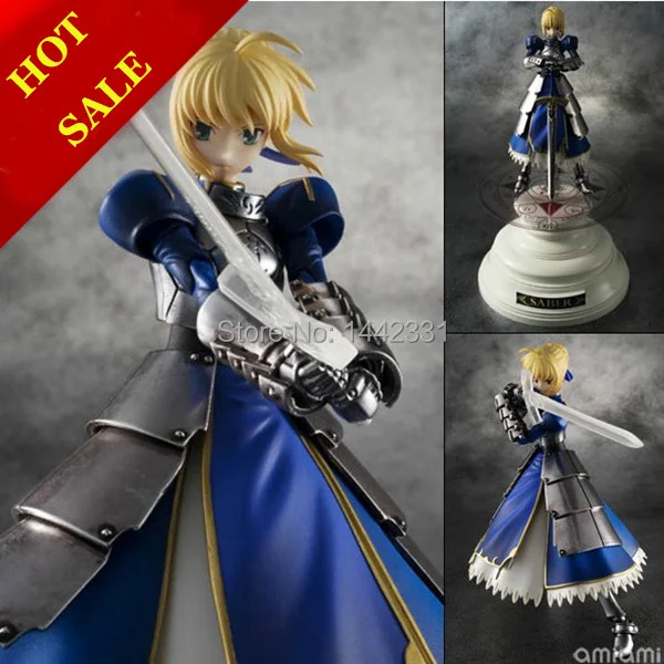 Экшн фигурка саблей и лилии из сплава 22 см|fate zero|action figuresaber lily |