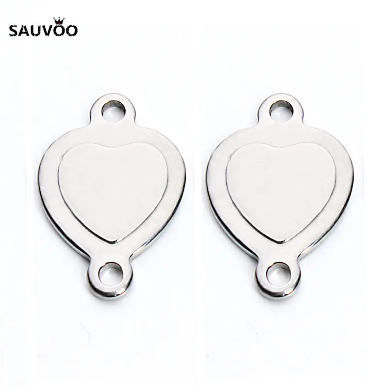 20 шт серебряный цвет из нержавеющей стали полые овальные квадратные подвески в