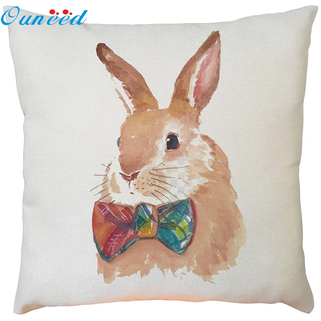 Чехол для подушки Ouneed @ Rabbit Print мягкий чехол на кровать поддон сиденье спинка