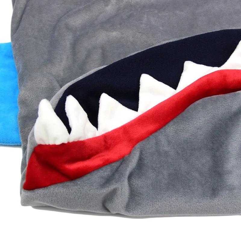 Simanfei Одеяло 2019 Новая модная детская одежда спальный мешок акула мультфильм