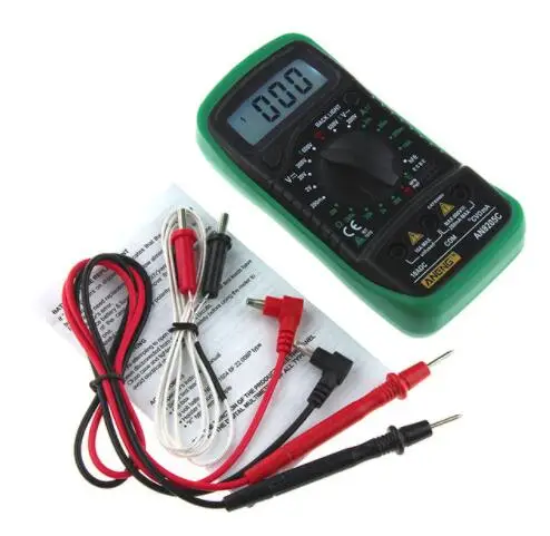 Зеленый ANENG AN8205C цифровой мультиметр AC/DC Измеритель Напряжения DC Амперметр тестер сопротивления температуры AC DC Ом Вольт тестер - Цвет: Зеленый