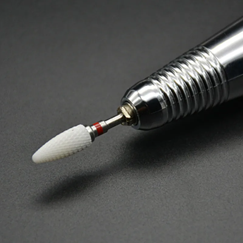 Керамический сверло для ногтей maofang Pro 1 шт. тонкая белая пуля аксессуары электрического маникюрного