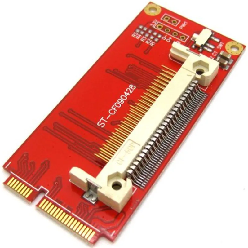 Карта памяти CF для Mini PCI E Express адаптер конвертер правый боковой режим|pci express