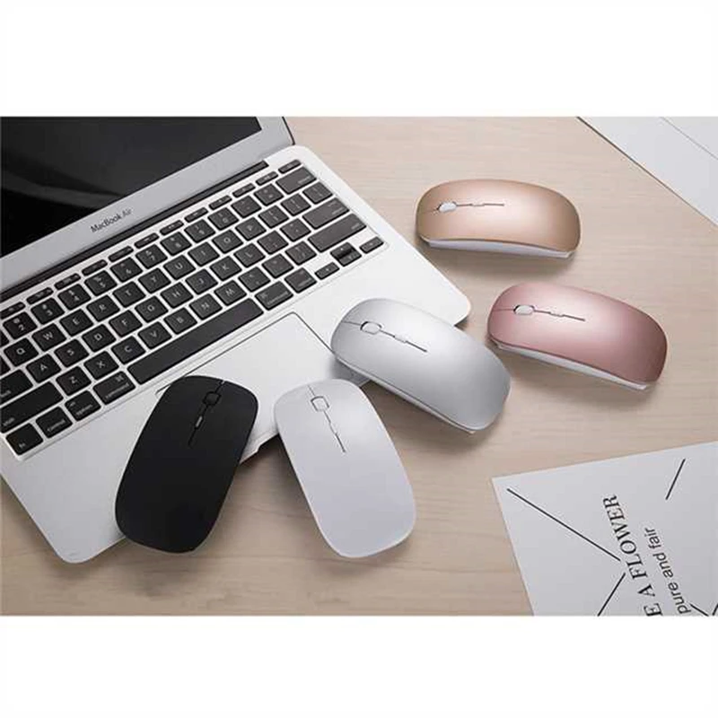 Bluetooth Мышь 4 0 + 3 Беспроводной мыши Mute Тихая Нажмите мини бесшумные оптическая