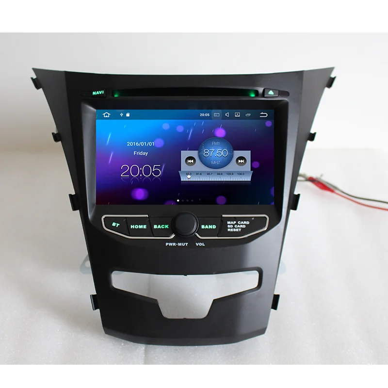 Автомобильный DVD плеер Lenvio 2 Гб ОЗУ Din Android 7 1 GPS навигация для Ssangyong Actyon Korando 2014 2015