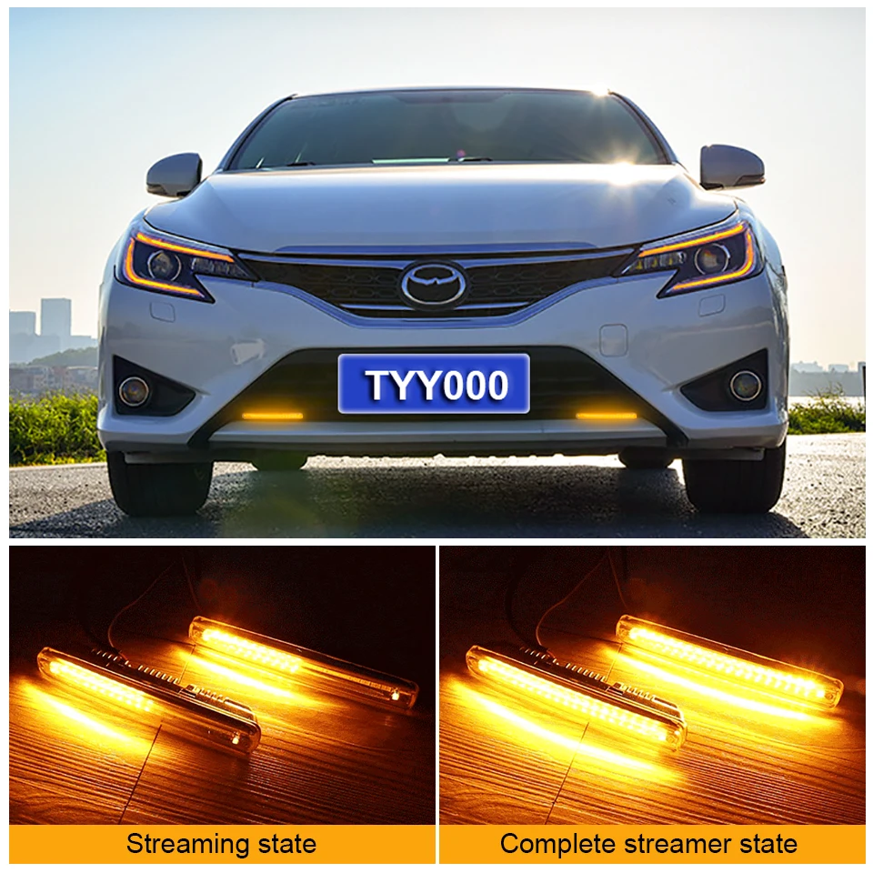 Универсальный Автомобильный светодиодный светильник дневного света супер яркий