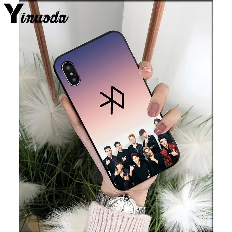 A5 Yinuoda Kpop exo DIY красивые аксессуары для телефонов, чехол для Apple iPhone 8 7 6 6S Plus X XS MAX 5 5S SE XR Чехол для мобильного телефона s - Цвет: A5