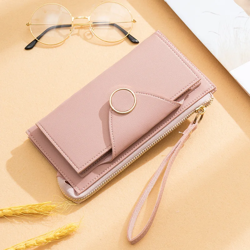 Женские кошельки Petrichor с ремешком на руку брендовый дизайнерский Длинный кошелек