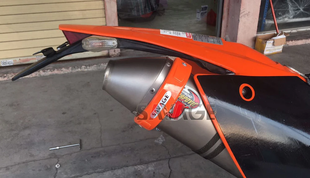 Для KTM EXC-F/EXC/SX-F 450/350/530/525/500 Аксессуары для мотоциклов глушитель/круглый овальные выхлопные протектор может покрыть