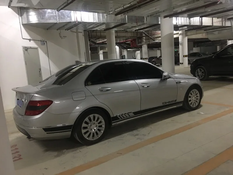 Наклейка с боковыми полосками для Mercedes Benz W205 C180 C200 C63 Amg 2 шт. | Автомобили и