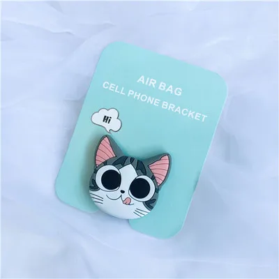 Cheese cat Универсальный кронштейн-подставка для телефона, расширяющаяся подставка, растягивающийся держатель для телефона, милая мультяшная подставка для iphone 6s 7 8 X XS - Цвет: Cheese cat