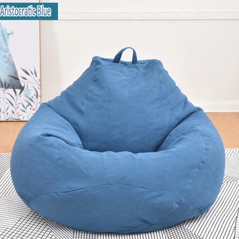 Японский Стиль 4 сезона для взрослых и детей ленивый Bean Bag Диван Обложка гостиная комната для отдыха стул крыльцо Bean ленивые спальные мешки без заполнения