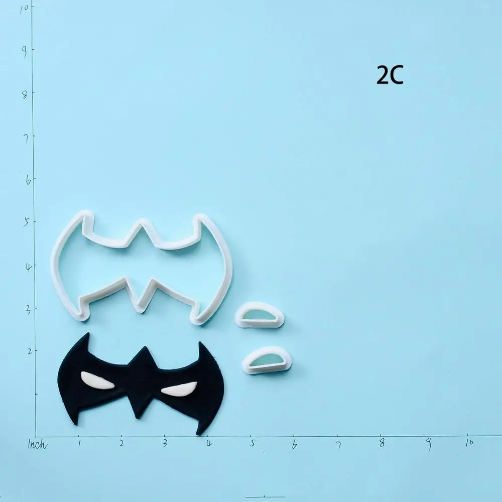 Супер герой Nightwing Бэтмен формочка для печенья набор на заказ 3D Печатный торт форма помадки формочки для печенья штамп в виде торта украшения - Цвет: nightwing 2 inch