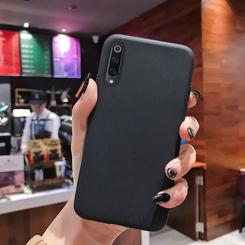 Black Силиконовый чехол для Xiaomi mi A2 8 lite mi 9 SE 6X 5X A1 Pocophone F1 Red mi 7 Note 5 6 iPad Pro 6A Note7 Pro Чехол Мягкий ТПУ, конфетный чехол для телефона - Цвет: Black
