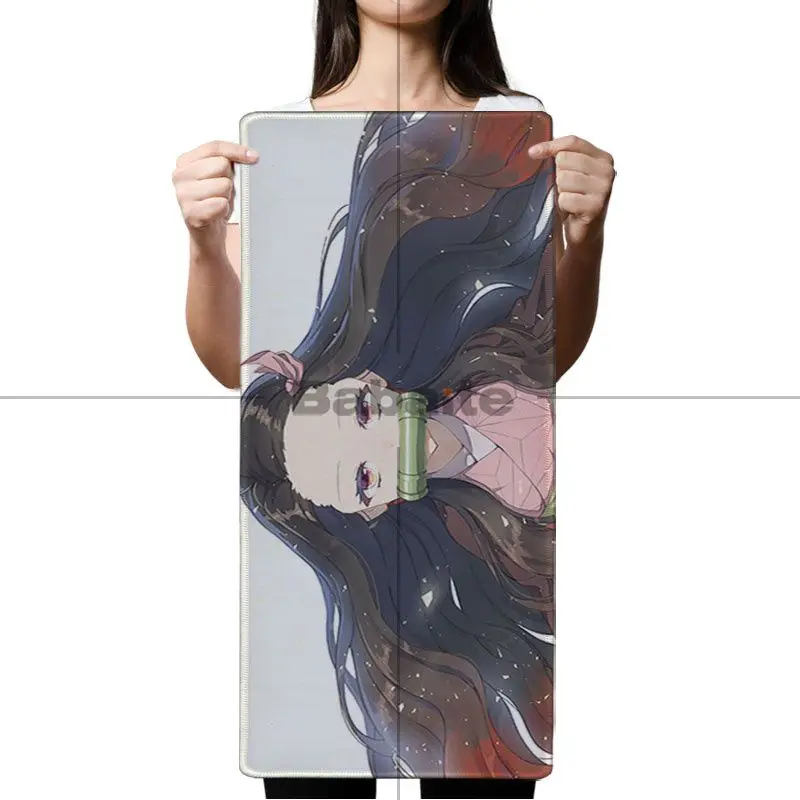 Lock Edge 30x90cm Babaite Demon Slayer Kimetsu no Yaiba, коврик для клавиатуры, резиновый игровой коврик для мыши, Настольный коврик, Комфортный коврик для мыши, игровой коврик для мыши - Цвет: Lock Edge 30x90cm