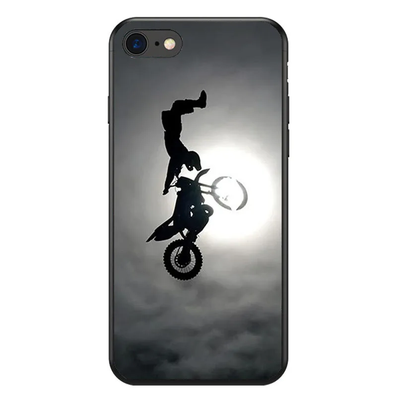 Motocross moto cross dirtbikes soft Silicone phone case for iPhone 8 7 6 6S Plus X XS MAX XR 10 5S SE Coque Shell |