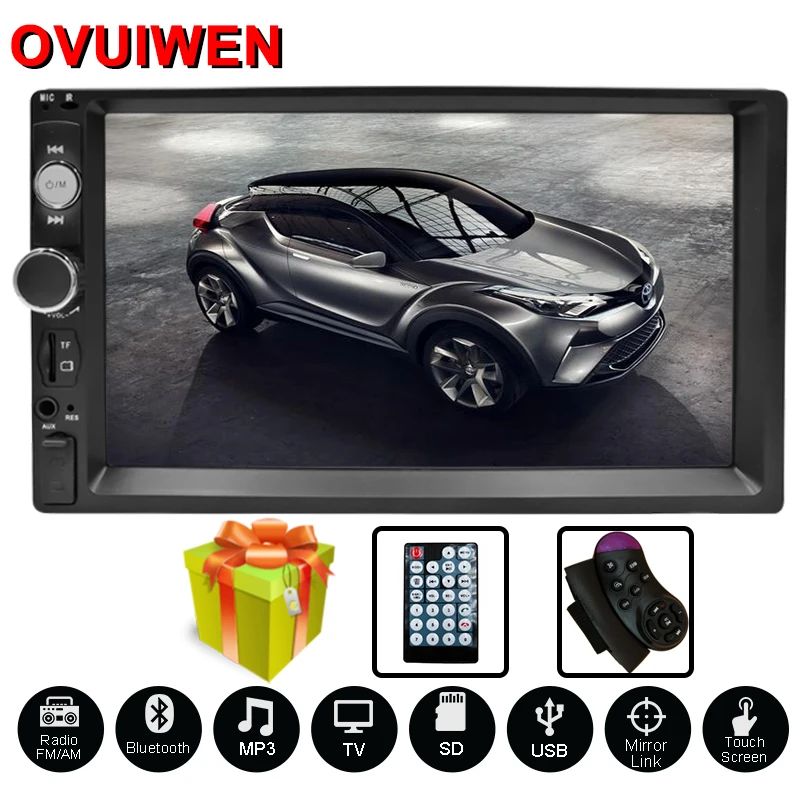 Автомагнитола 7 &quotHD мультимедийный плеер 2 Din сенсорный экран MP5 Bluetooth USB TF FM