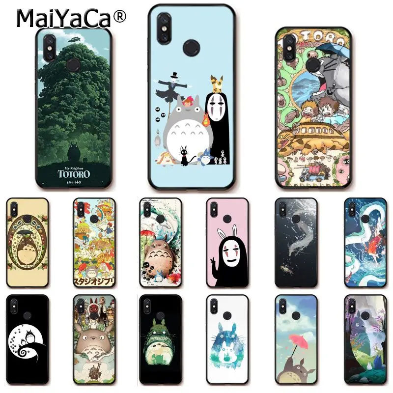 MaiYaCa Cute Totoro Spirited Away Ghibli Anime Phone Case for Xiaomi Redmi8 4X 6A S2 7A 5A Redmi 5 5Plus Note5 7 Note8pro