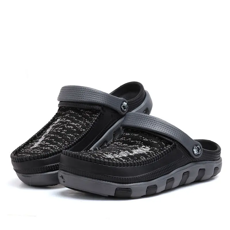 

LAISUMK Summer Soft Bottom Beach Sandals Men Shoes Driving Shoes Mens Jelly Casual Sandals Superstar Fashion Breathable Flats