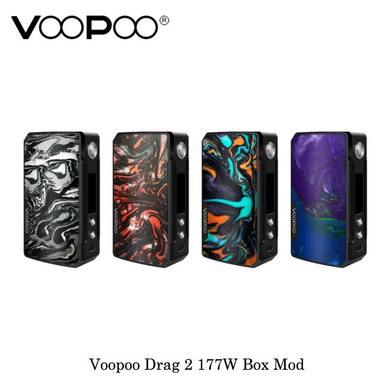 Electronic cigarette Voopoo Drag 2 177W TC Box Mod GENE.FIT Chip Powered By Dual 18650 Battery Vape Vaporizer Kit VS VOOPOO 157W |