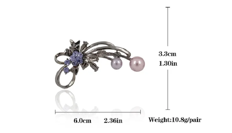 Женская брошь в форме цветка VEYO стразы с искусственным жемчугом и кристаллами