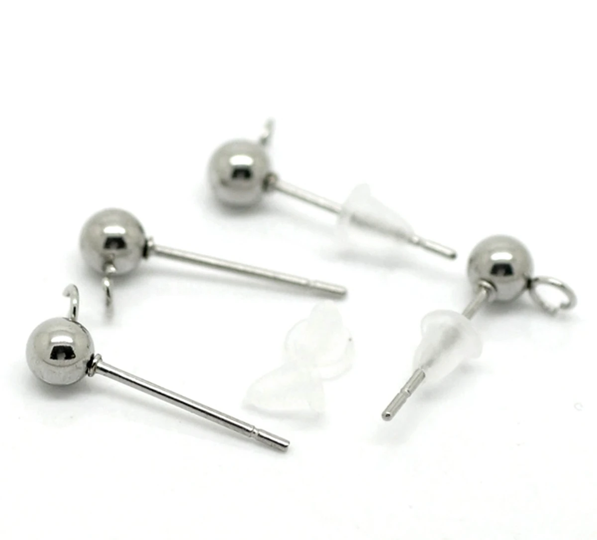 10 шт. женские серьги гвоздики из нержавеющей стали|stainless steel pins|steel pinsfor jewelry |