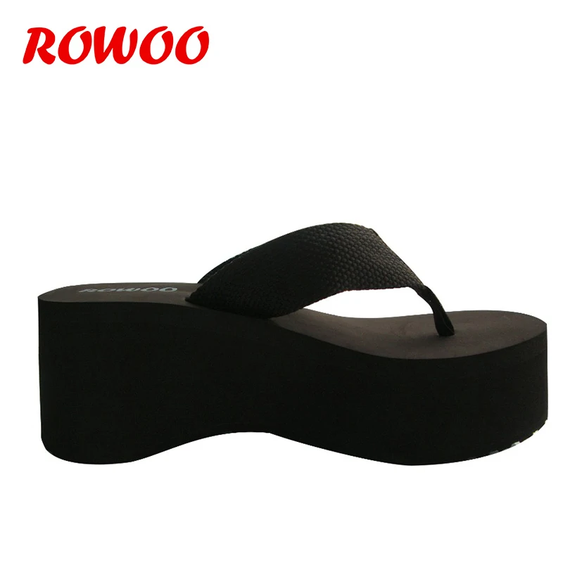 Шлепанцы женские на платформе 3 дюйма Эва сандалии с широкой подошвой высокий
