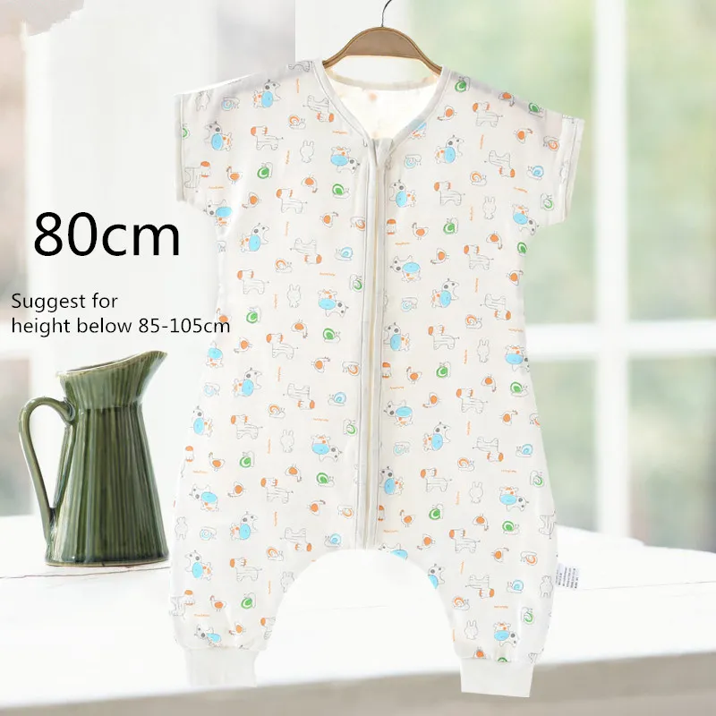 Спальный мешок детский из хлопка воздухопроницаемое одеяло одежда для сна лето