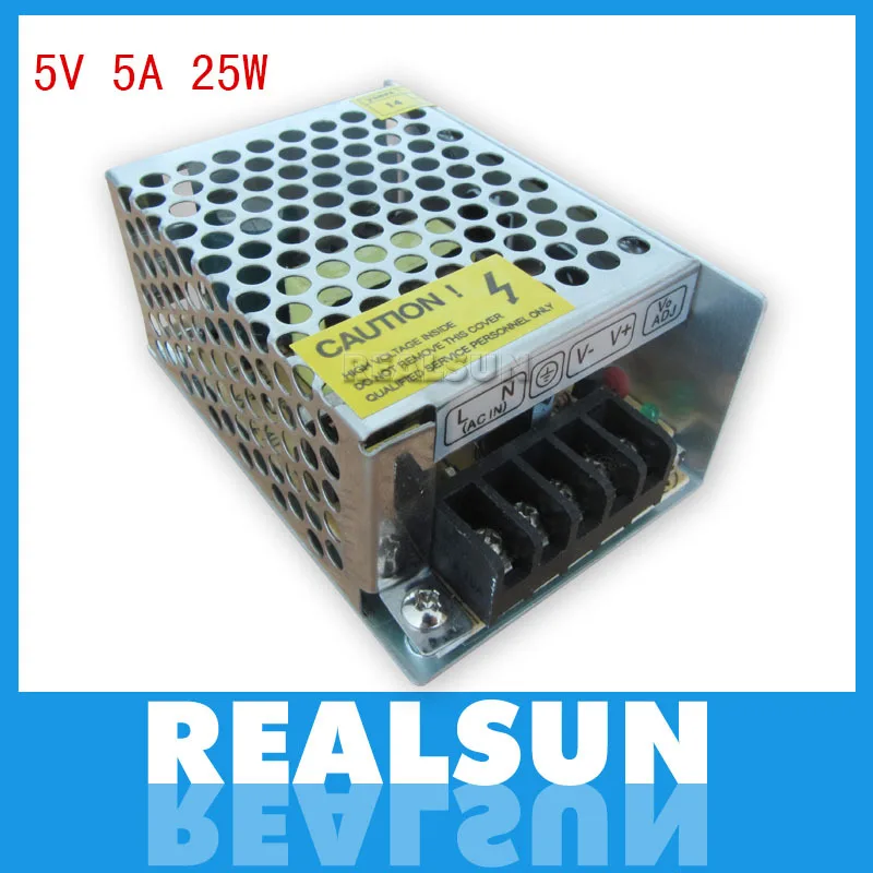 5V 5A 25W Драйвер импульсного источника питания переключения для Светодиодные ленты светильник Дисплей 110 V/220 V