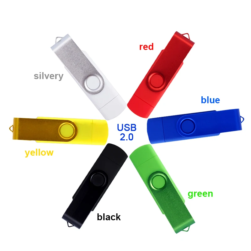 Usb 2,0 флеш-накопитель 4 ГБ 8 ГБ 16 ГБ флеш-накопитель 32 Гб usb карта памяти 64 Гб OTG металлический usb флеш-накопитель для телефона android