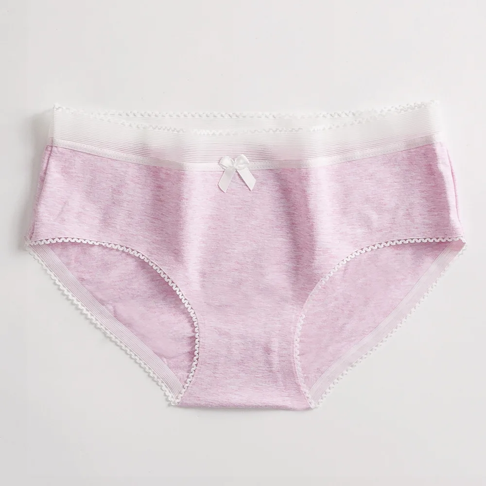Pink Женское сексуальное кружевное нижнее белье, Бесшовные женские трусики, хлопковые простые Трусы со средней посадкой, юбка-шорты, хлопковые трусики, женские трусы - Цвет: Pink