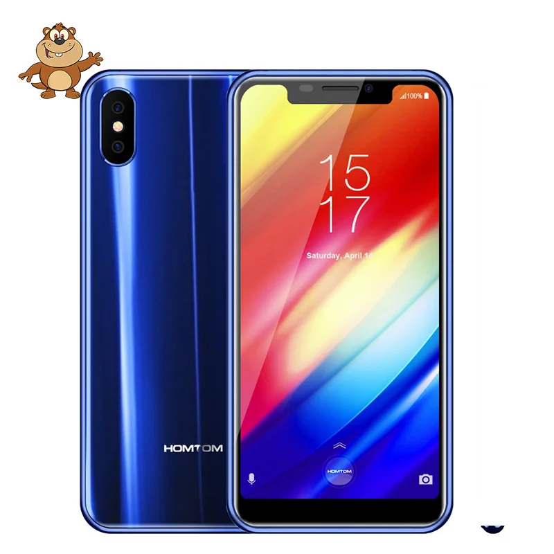 Оригинальный HOMTOM H10 5 85 дюймов Android 8 1 4 Гб + 64 ГБ мобильный телефон отпечаток пальца