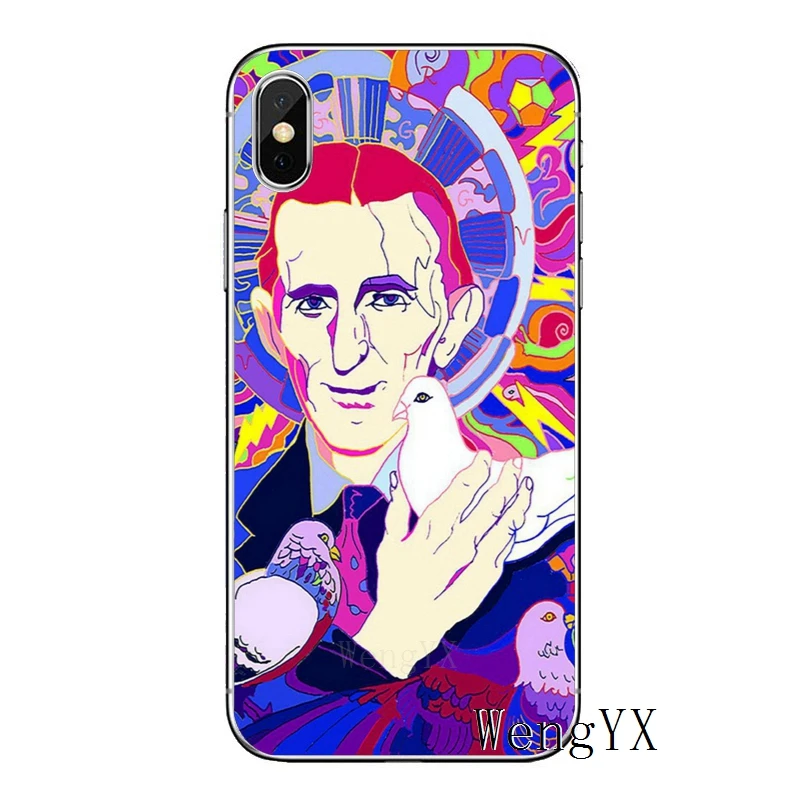 Мягкий чехол для телефона из ТПУ для Apple iPhone 8 7 plus 6s 6 plus X XR XS Max SE 5s 5c 5 4s 4 - Цвет: Nikola-Tesla-A-10