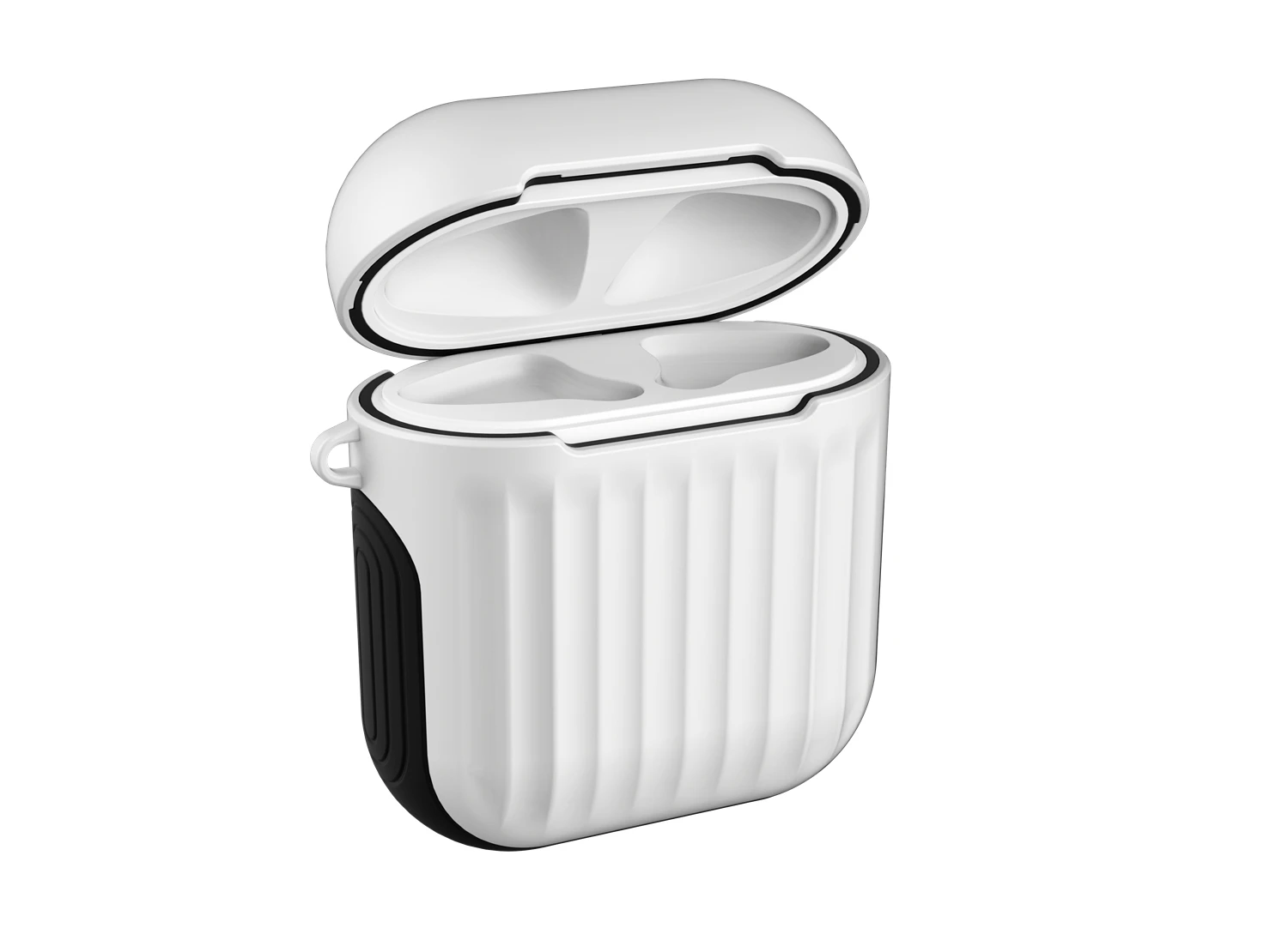 Белый Чехол для наушников Apple Airpods 1, силиконовый чехол для Airpods 2, проводной зарядный чехол, противоударные сумки для Air Pods 1, 2, чехол - Цвет: Белый