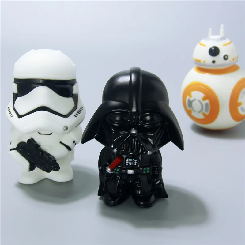 11 см войны 7 Пробуждение силы реальный Дарт Вейдер ПВХ Модель экшн фигурки BB8