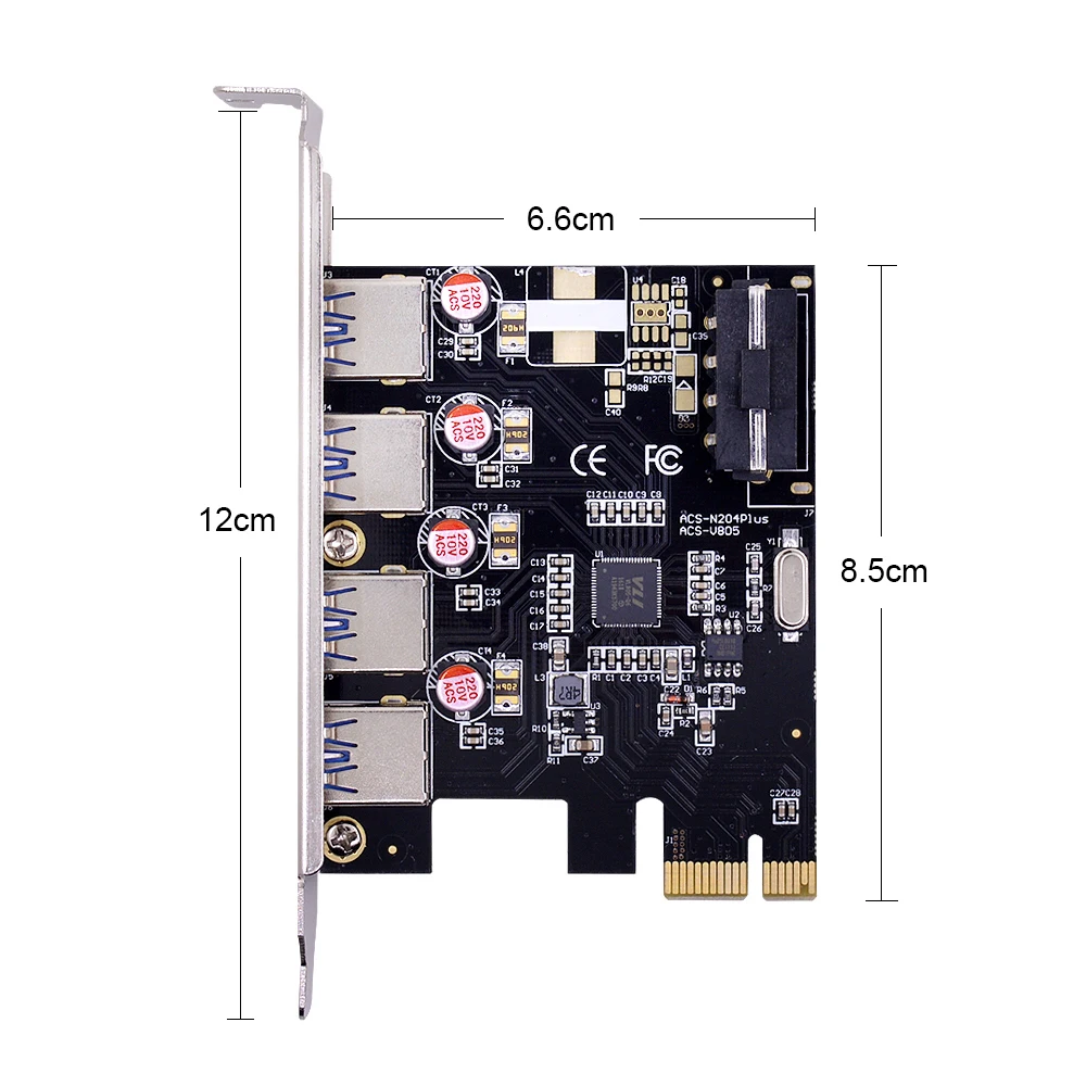 CHIPAL 4 портовый концентратор USB 3 0 PCI Экспресс хост контроллер E 1X до карта