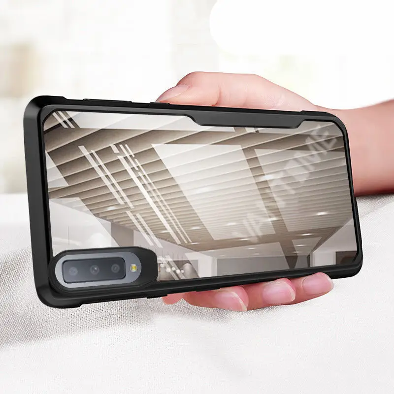 YISHANGOU мягкий силиконовый бампер чехол для samsung Galaxy S10e Примечание 10 8 9 S9 S8 плюс A6 A7 A8 прозрачный твердый пластиковый чехол на заднюю панель