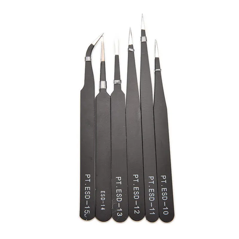 

1 шт. VETUS BGA Антистатический пинцет ESD-10/ESD-11/ESD-12/ESD-13/ESD-14/ESD-15 6 стилей оптовая продажа