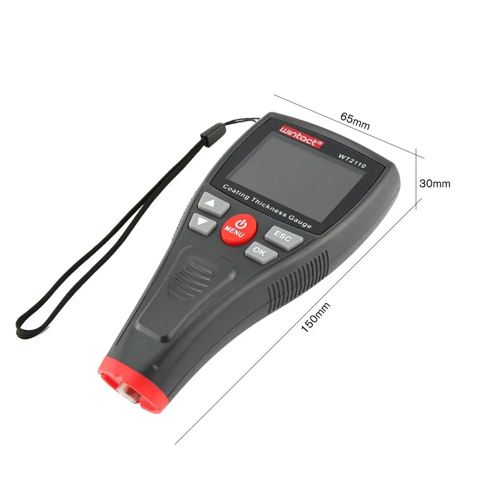 WINTACT WT2110 Мини цифровой покрытие плёнки гладить толщина датчик автомобиля метр